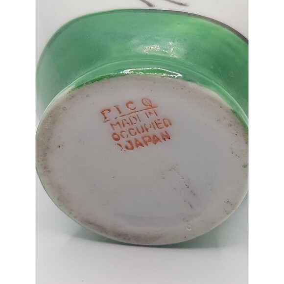 Vtg Miniature Vase Japan Double Handled Ceramic Shelf Decor Mini Floral - Picture 5 of 6